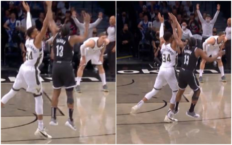 【影片】字母哥疑似墊腳,哈登痛苦倒地!解說:他的防守習慣確實不太好!-黑特籃球-NBA新聞影音圖片分享社區