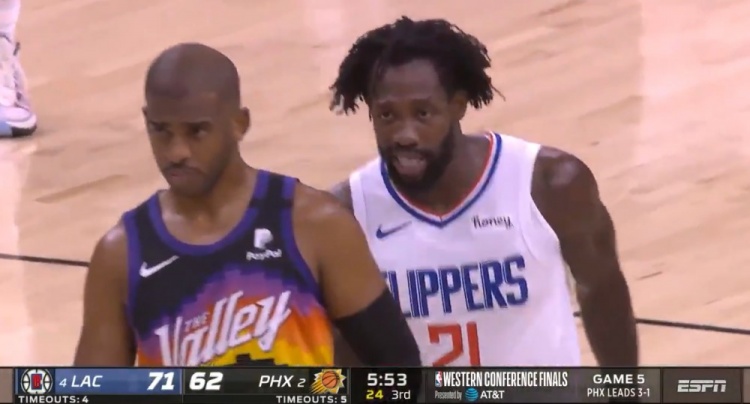 Patrick Beverley吃惡犯後拍拍Paul屁股並說：騙得不錯-黑特籃球-NBA新聞影音圖片分享社區