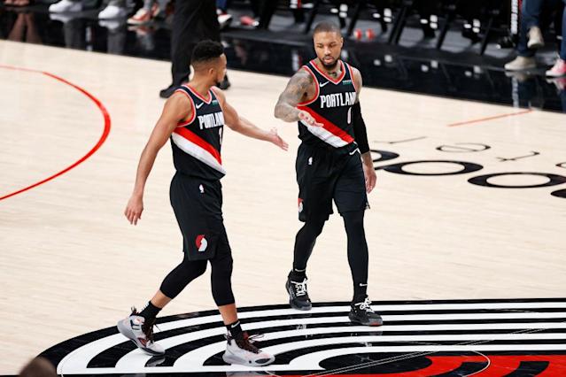 CJ McCollum on Damian Lillard&#39;s future: &#39;I think he wants to be in Portland&#39;