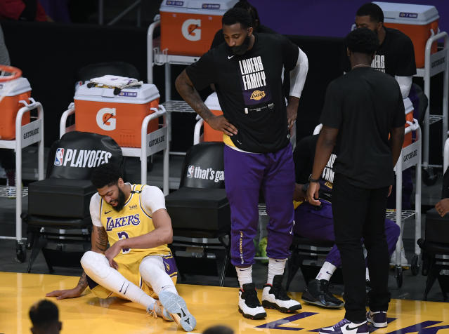 NBA: Anthony Davis leaves Game 6 early with groin injury