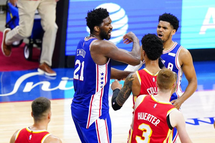 NBA／安比德轟40分76人替補末節發飆勝老鷹扳平系列賽| NBA | 運動| 聯合新聞網