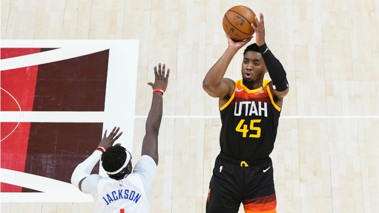 Jazz G Donovan Mitchell Starts Third Quarter Red Hot Against Clippers - KSL Sports