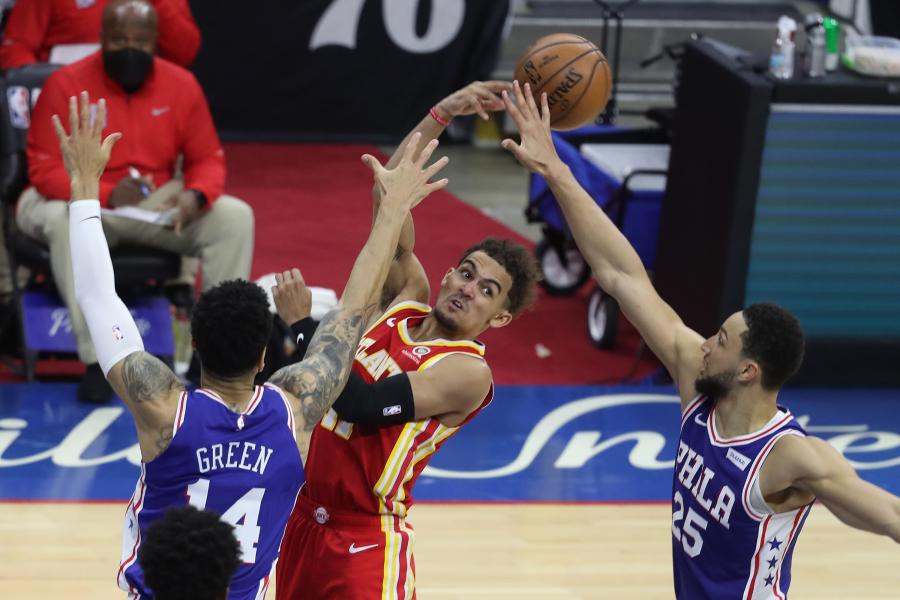 Photos from the SIxers 118-102 playoff victory over the Hawks