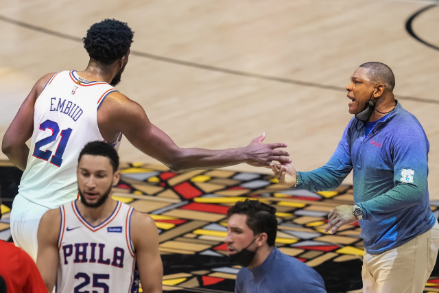 Doc Rivers reacts to Joel Embiid&#39;s fine from altercation with Hawks