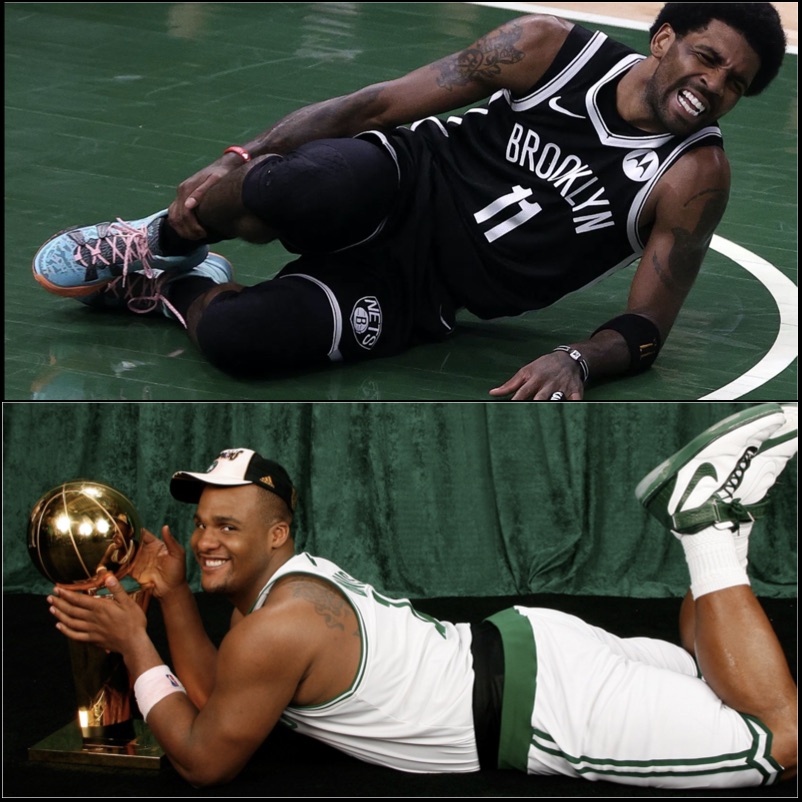 Glen “Big Baby” Davis Says It&#39;s Karma Kyrie Irving Hurt His Ankle After Stepping on Celtics Mascot Lucky | BlackSportsOnline