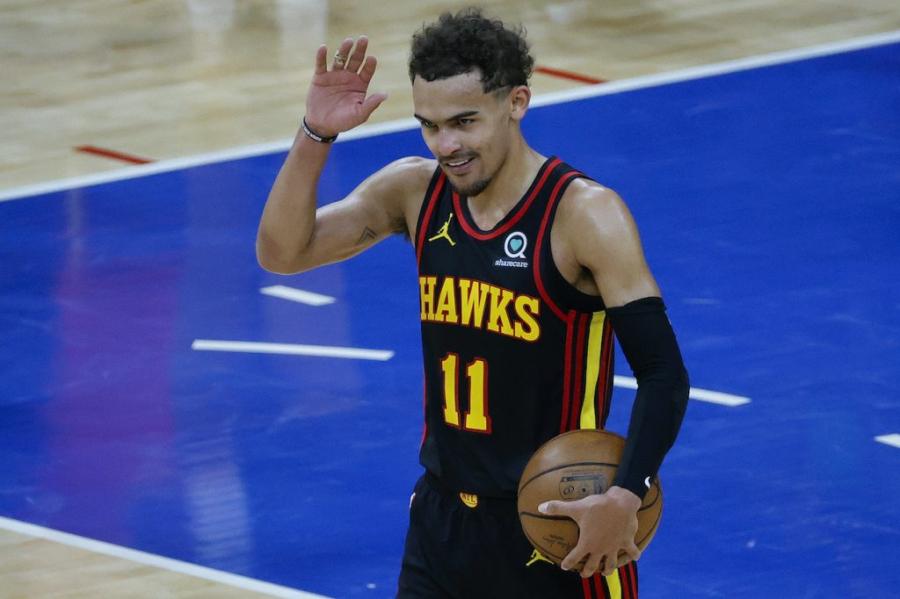 嘲諷對手?特雷楊的慶祝動作遭質疑,他給出回應:NBA不過是一項娛樂賽事!-黑特籃球-NBA新聞影音圖片分享社區