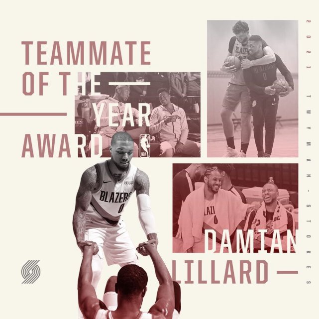 險勝保羅！ 利拉德榮獲本賽季最佳隊友獎，303名NBA球員票選產生