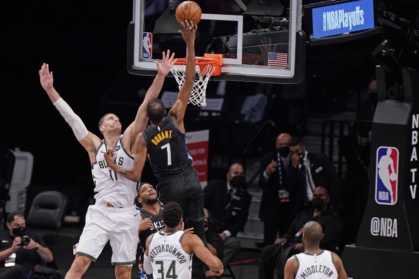 Durant has 32, Nets up 2-0 after 125-86 blowout of Bucks - The San Diego  Union-Tribune
