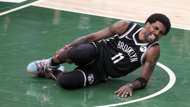 Nets vs. Bucks: Kyrie Irving leaves Game 4 with apparent ankle injury - CBSSports.com