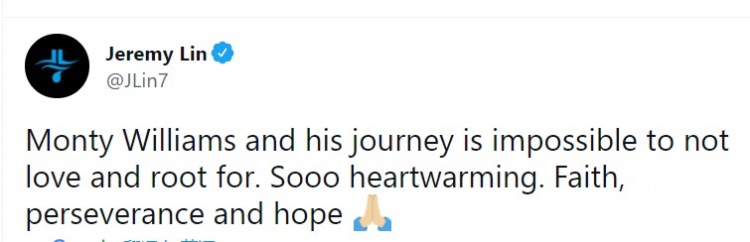 Lin：Monty Williams和他的旅程讓人不得不熱愛與支持-黑特籃球-NBA新聞影音圖片分享社區