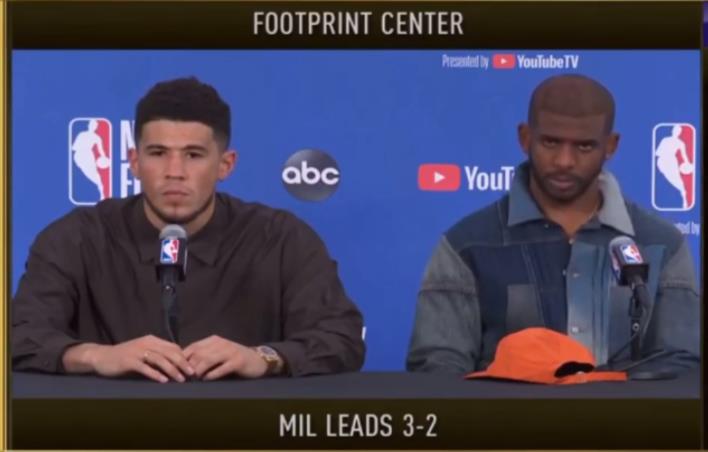 【影片】搞事情!記者賽後問Booker:現在你對保羅有多失望?一旁的CP3臉都綠了…-黑特籃球-NBA新聞影音圖片分享社區