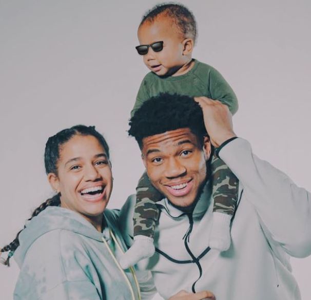 Giannis-Antetokounmpo-with-his-partner-and-son