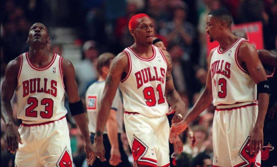 Michael Jordan, Dennis Rodman and Scottie Pippen | Michael jordan, Dennis rodman, Da bulls