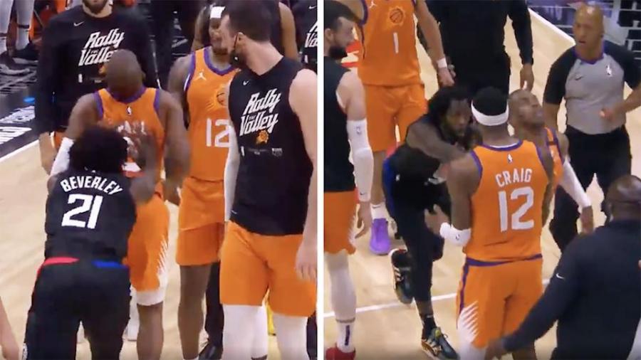 NBA Playoffs: Patrick Beverley ejected for shoving Chris Paul