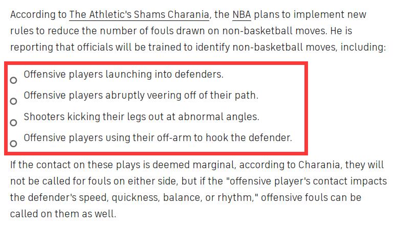 NBA推出新規則！“造犯規”式造犯規被打壓，哈登特雷楊或受到限制