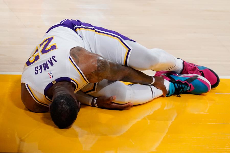 Lebron James out indefinitely after hurting ankle during game, Lakers say |  KTLA