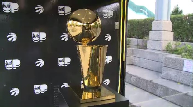 NBA championship trophy making stop in Kitchener | CTV News