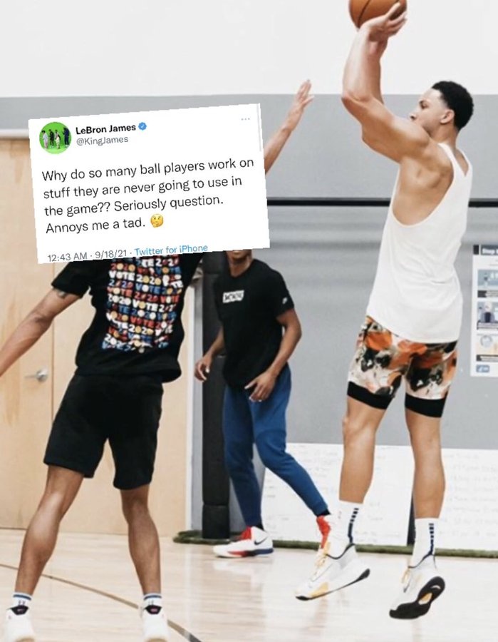 LBJ疑惑為何訓練不用的技能，美記曬出Ben Simmons的投籃圖-黑特籃球-NBA新聞影音圖片分享社區