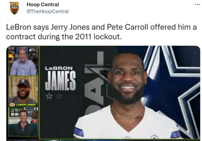 詹姆斯:十年前2支NFL球隊招募我,本有機會延續橄欖球生涯!-黑特籃球-NBA新聞影音圖片分享社區