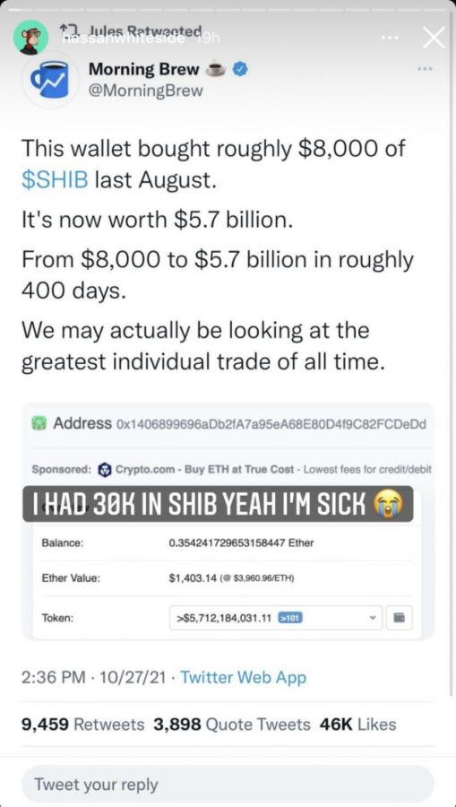 錯失200多億是一種什麼樣的體驗?32歲中鋒自曝曾投資柴犬幣,賣後卻暴漲讓他很難受!-黑特籃球-NBA新聞影音圖片分享社區