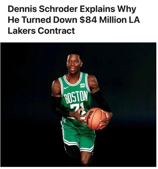 完全不差錢!Schroder稱在財務上早就沒壓力了,並解釋為何與湖人分手:不是錢的原因!-黑特籃球-NBA新聞影音圖片分享社區