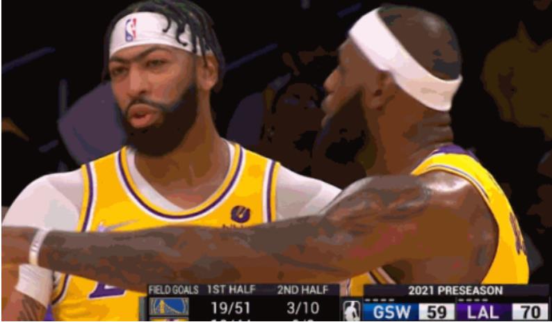 湖人三巨頭合體首秀告負!同場18分37秒竟還輸2分?詹眉場邊激烈討論!(影)-黑特籃球-NBA新聞影音圖片分享社區