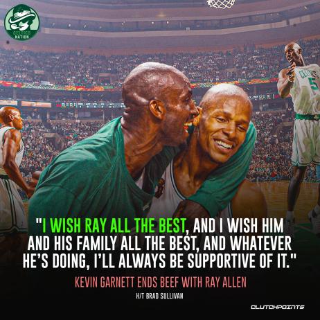 終於和解了?KG打破沉默:從此祝願Ray Allen一切都好,我會永遠支持他!-黑特籃球-NBA新聞影音圖片分享社區