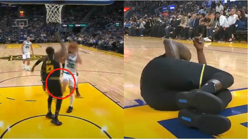 【影片】水行俠含淚按讚!追夢格林防守中和星海哥相撞,隨後手捂襠部痛苦倒地不起!-黑特籃球-NBA新聞影音圖片分享社區