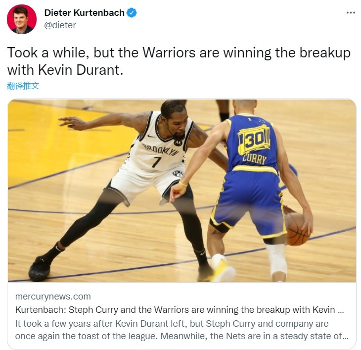 灣區記者發表引戰文章，杜蘭特點贊四條批評該記者的Twitter-黑特籃球-NBA新聞影音圖片分享社區