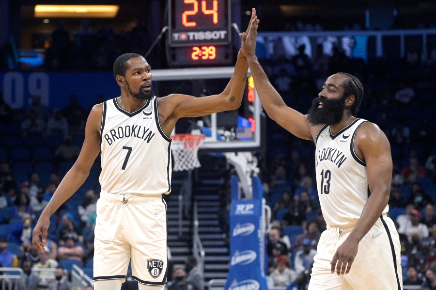 Kevin Durant, James Harden lead Nets past Magic, 123-90 | KSNT News