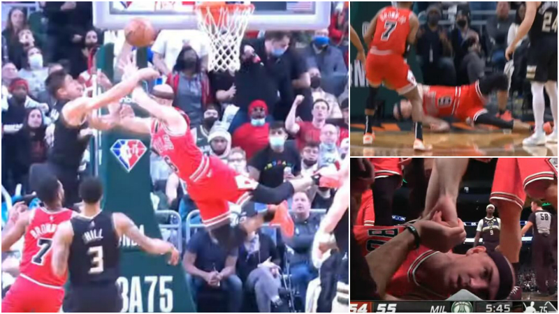 【影片】球風太骯髒！Caruso空中被兇狠拖拽拉下，公鹿小將吃二級惡犯被驅逐，球迷：這是殺人動作！-黑特籃球-NBA新聞影音圖片分享社區