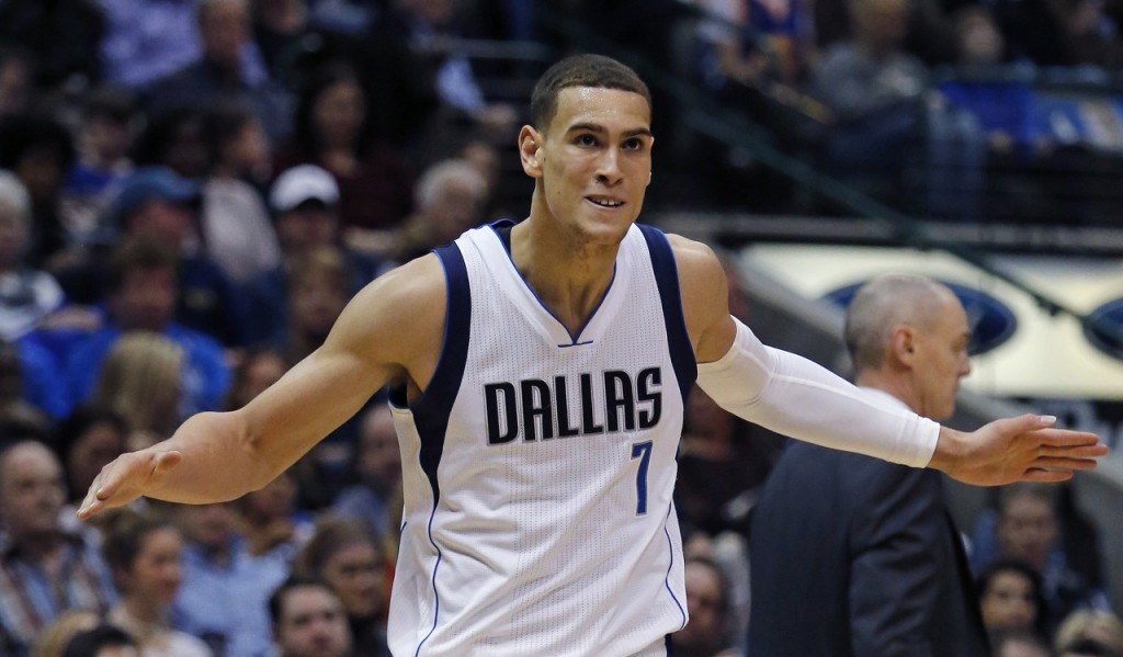 December 30, 2015 - Dallas, TX, USA - The Dallas Mavericks' Dwight Powell on the court against the Golden State Warriors at the American Airlines Center in Dallas on December 30, 2015. Powell was on the move this offseason with a visit to the Sahara Desert