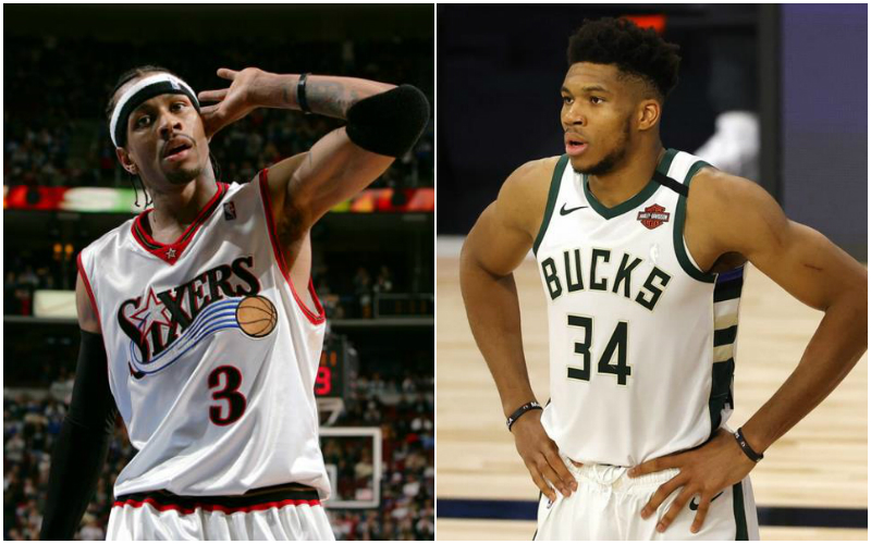因為Iverson,所以選擇籃球!字母哥的籃球「啟蒙老師」竟是Iverson,立下目標要跟他一樣成功!-黑特籃球-NBA新聞影音圖片分享社區