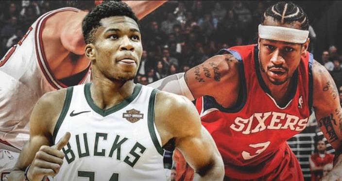 因為Iverson,所以選擇籃球!字母哥的籃球「啟蒙老師」竟是Iverson,立下目標要跟他一樣成功!-黑特籃球-NBA新聞影音圖片分享社區