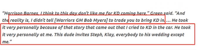 浪花兄弟等前隊友全部邀請,除了追夢格林!格林回憶Barnes的婚禮往事:不是我要求球隊放棄他啊!-黑特籃球-NBA新聞影音圖片分享社區