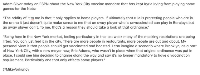 為歐文請願！肖華批紐約防疫制度愚蠢，紐約市長回應：我會想辦法