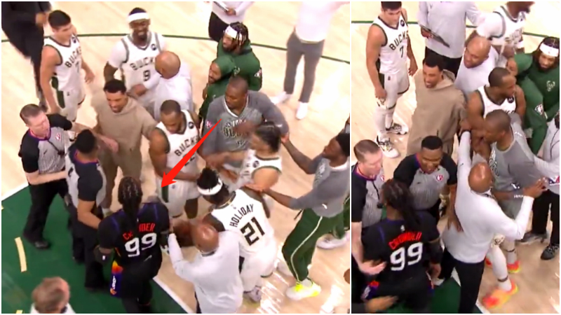 【影片】Crowder和Portis發生口角！Ibaka從板凳席直接衝上場，「嚇」退了Crowder！-黑特籃球-NBA新聞影音圖片分享社區