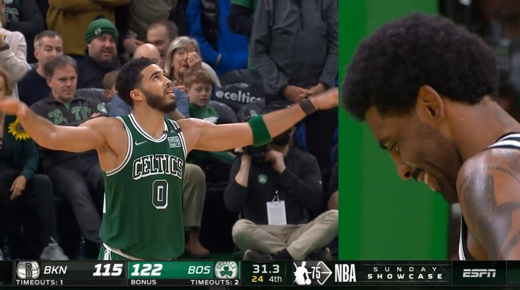 【影片】厄文回到綠軍主場被狂噓，誰注意到Tatum的舉動？他主動幫助厄文解圍！-黑特籃球-NBA新聞影音圖片分享社區
