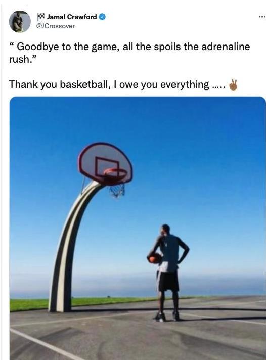 傳奇Crawford終於退役!保持NBA最大年齡50分紀錄,將街球和NBA完美結合的球員,再見最佳第六人!-黑特籃球-NBA新聞影音圖片分享社區