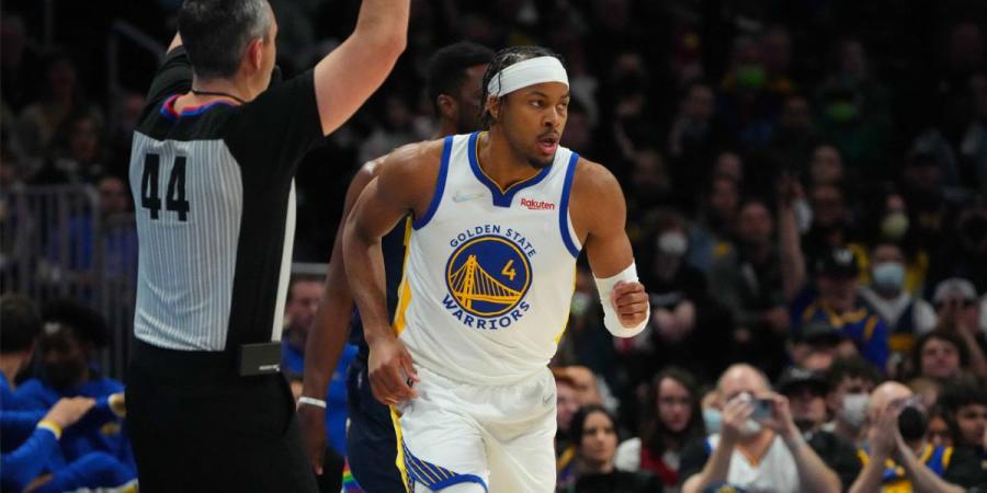 Warriors&amp;#39; Moses Moody scores career-high 22 points in first half vs.  Nuggets | RSN