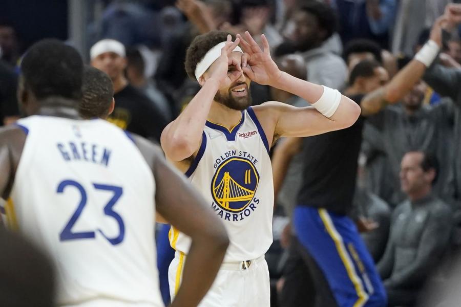 NBA / 只需再投進7顆三分球,湯普森將達成一項偉大紀錄,成功加冕歷史第三人!-黑特籃球-NBA新聞影音圖片分享社區