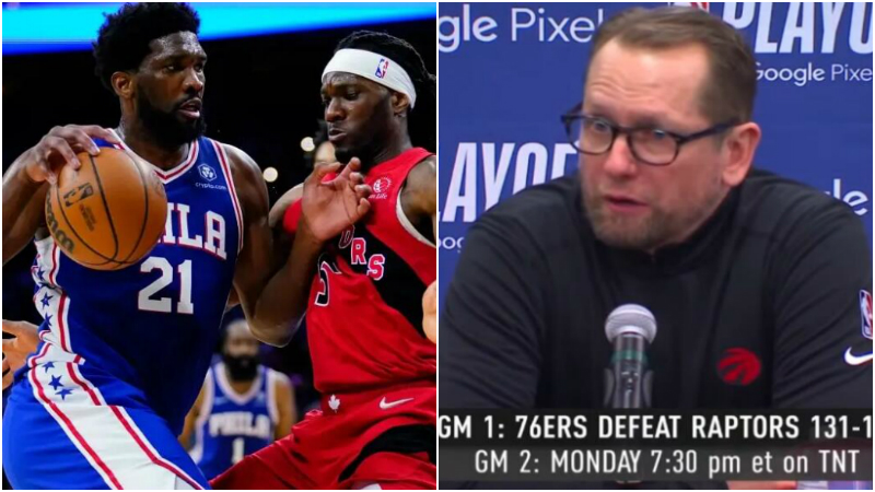 NBA / 暴龍主帥賽後公開抱怨!裁判吹罰尺度不一致,矛頭直指大帝:他幾次打到對手臉卻視而不見!-黑特籃球-NBA新聞影音圖片分享社區