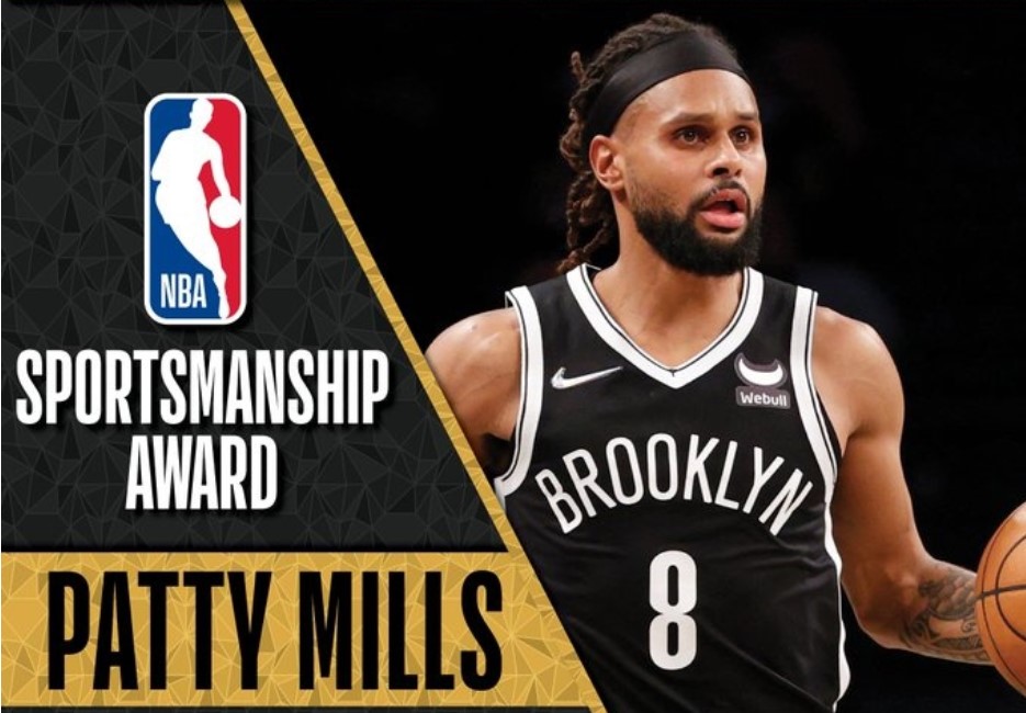 NBA官方：Patty Mills榮獲本賽季NBA體育道德風尚獎