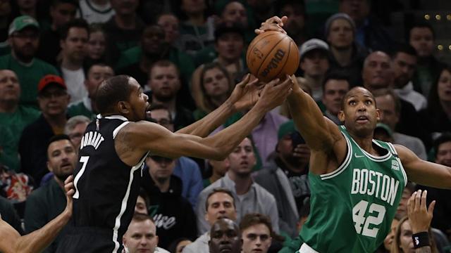 Nets takeaways from 114-107 Game 2 loss to Celtics, including Kevin Durant and Kyrie Irving disappearing
