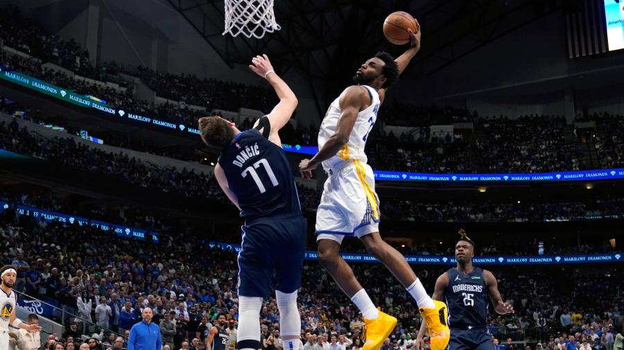 Andrew Wiggins' dunk on Luka Doncic: A poster for eternity - The Golden State Warriors are one game away from... | MARCA English