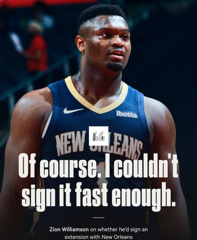 Zion:我原本計劃搶七復出,想要讓球迷大吃一驚,沒想到G6就結束了!-黑特籃球-NBA新聞影音圖片分享社區