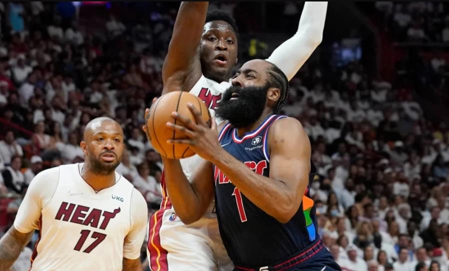 高開低走!哈登上半場16分創今年最佳,下半場疲軟僅得4分,被熱火防到心態崩潰!(影)-黑特籃球-NBA新聞影音圖片分享社區