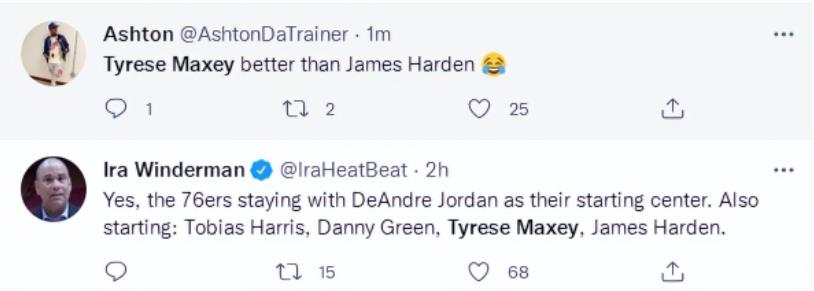 Maxey將球隊扛在肩上,轟34+3創紀錄!下半場獨攬23分一人拚搏,美球迷評價:他比哈登強!-黑特籃球-NBA新聞影音圖片分享社區