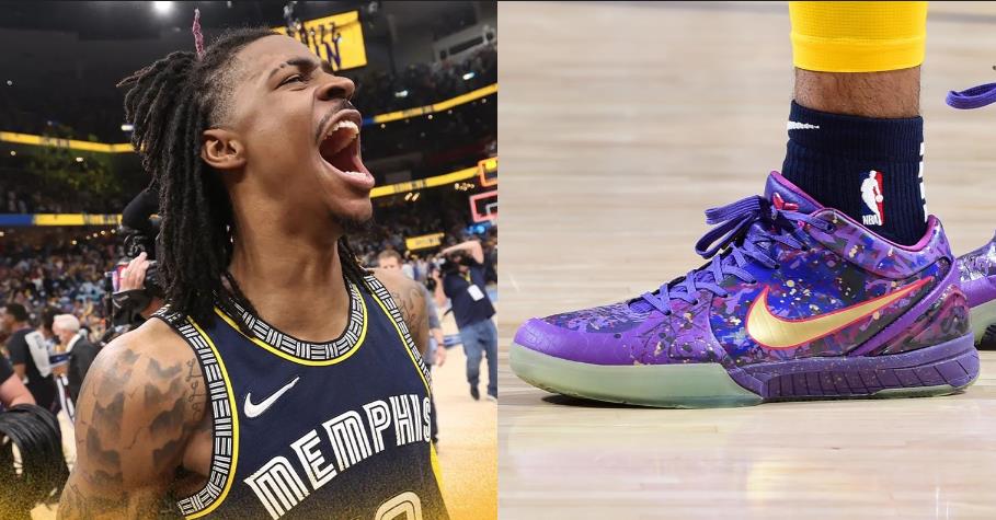 NBA / 穿假鞋爆砍47分?面對勇士追平生涯紀錄的莫蘭特,卻在賽後被球迷質疑穿了假的科比球鞋!-黑特籃球-NBA新聞影音圖片分享社區