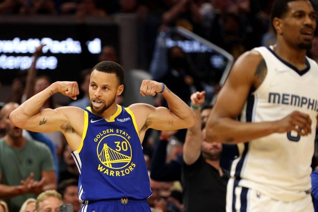 NBA / 勇士 4-2 灰熊 | G6湯8顆三分砍30+8，柯瑞29分，勇士擊敗灰熊，時隔三年重返西決！（影）-黑特籃球-NBA新聞影音圖片分享社區